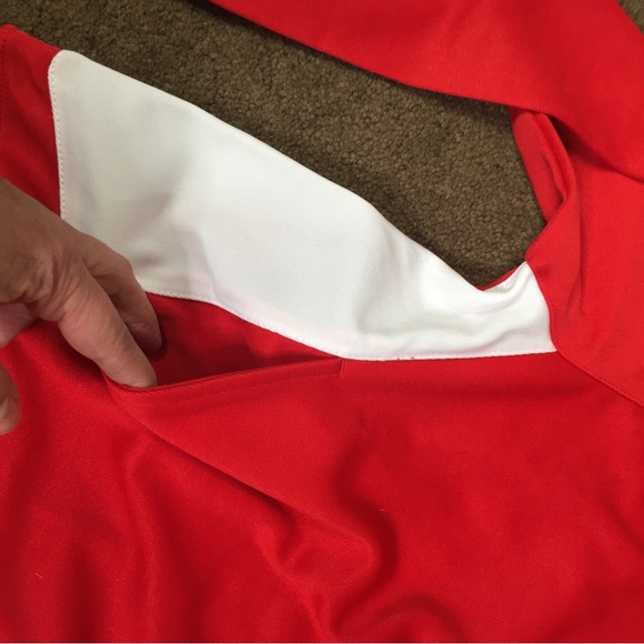 NEW Kappa Logo Red White Boys Foligno Training 10Y Half Zip Pull Over Top Shirt - Picture 4 of 5